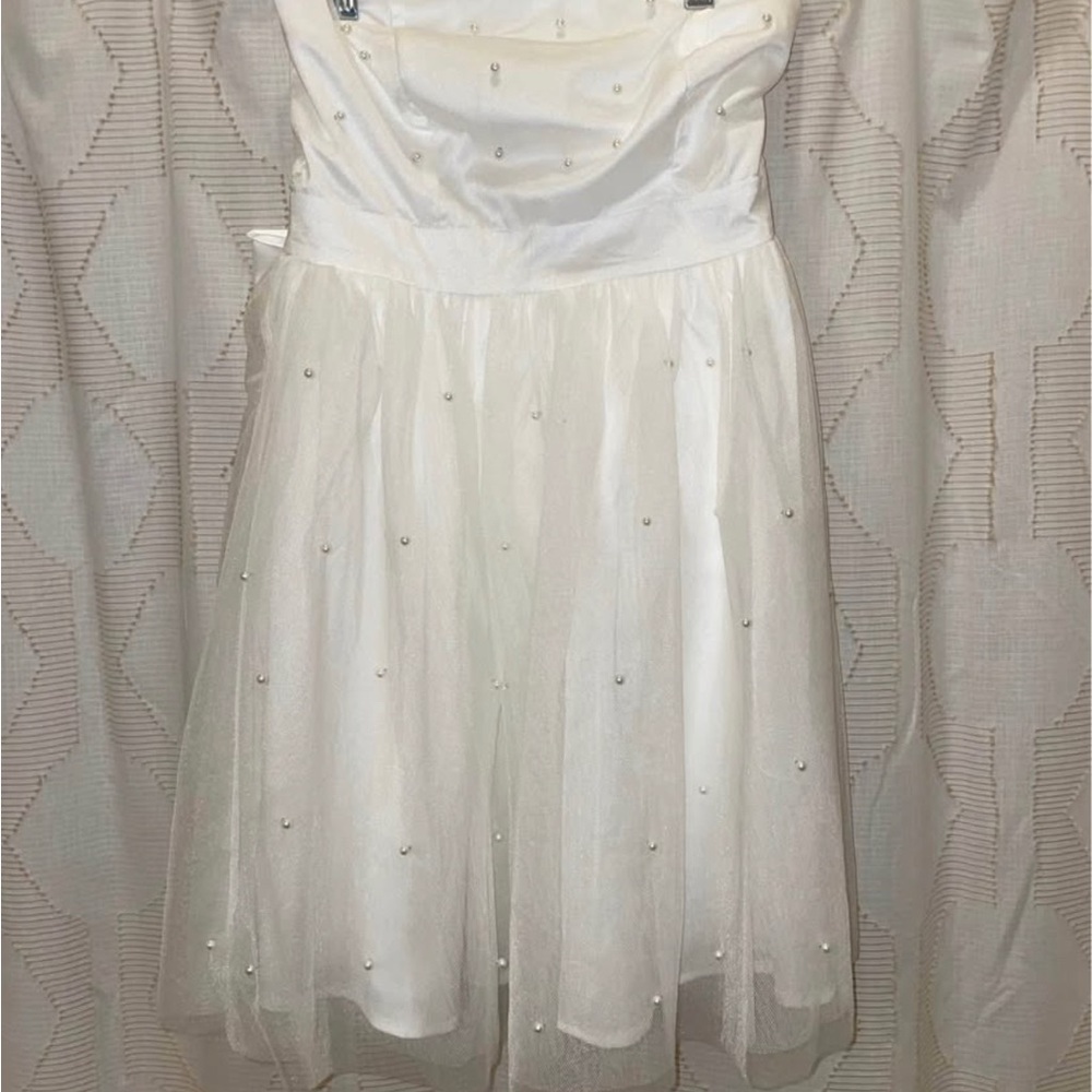 Lulu's White Strapless Sundress for Brides